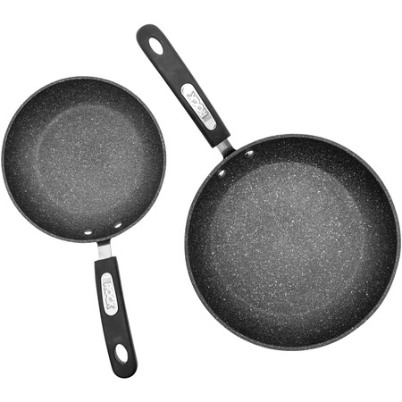 THE ROCK BY STARFRIT THE ROCK by Starfrit Set of 2 Fry Pans with Bakelite Handles 060740-002-0000